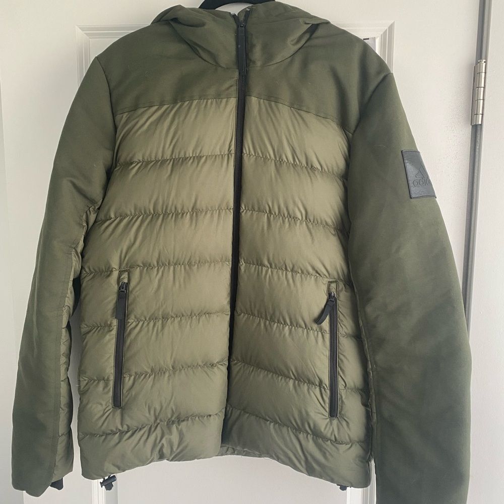 Adidas ClimaWarm® Down Jacket Coat Green Men’s size S / Women’s M/L